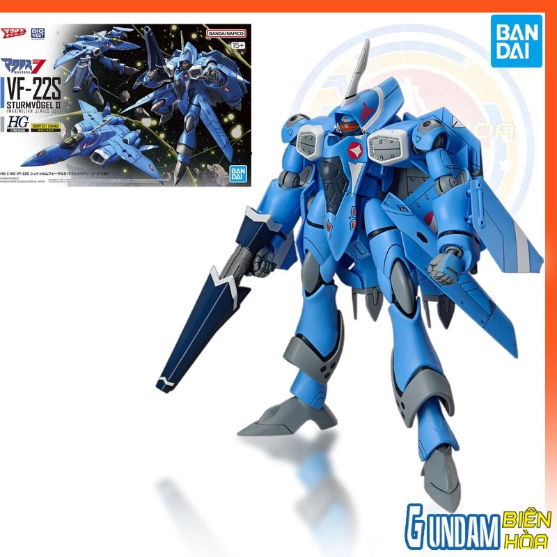 Mô hình lắp ráp HG 1/100 VF-22S STURMVOGEL II (MAXIMILIAN JENIUS USE)