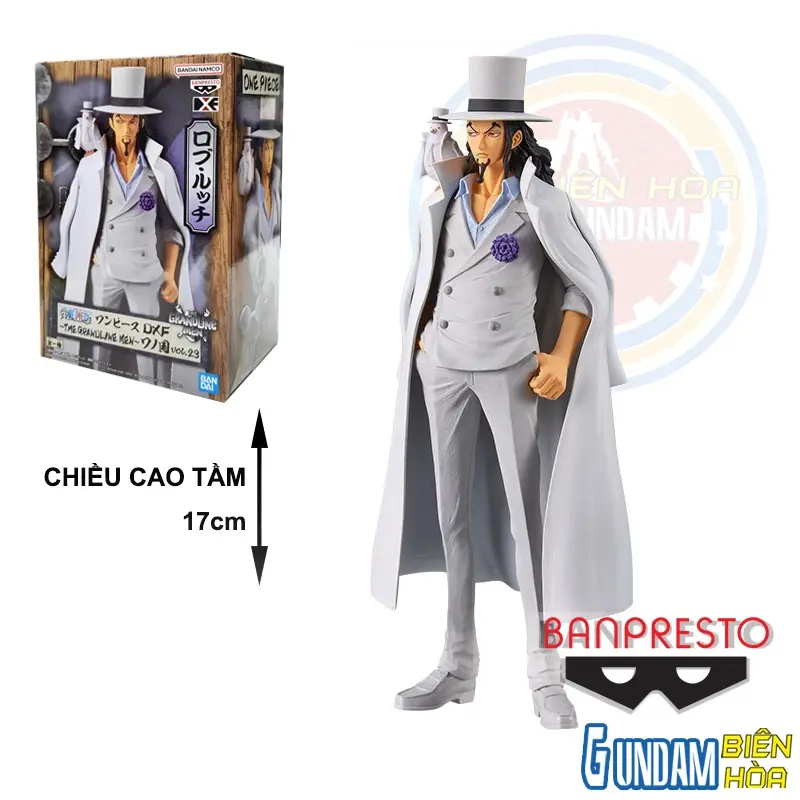 Banpresto Action Figure Rob Lucci One Piece - Senkozekkei, PVC 10 Cm, Collezione Ufficiale