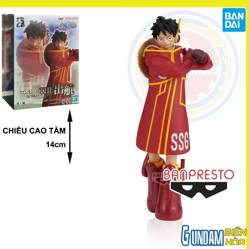 Figura Monkey D. Luffy One Piece Banpresto, The Shukko Egghead, 14 Cm, Da Collezione, Multicolore