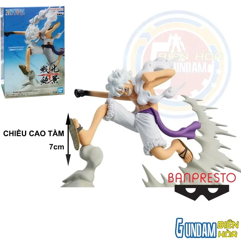 Mô hình Figure Banpresto ONE PIECE SENKOZEKKEI-MONKEY.D.LUFFY GEAR5