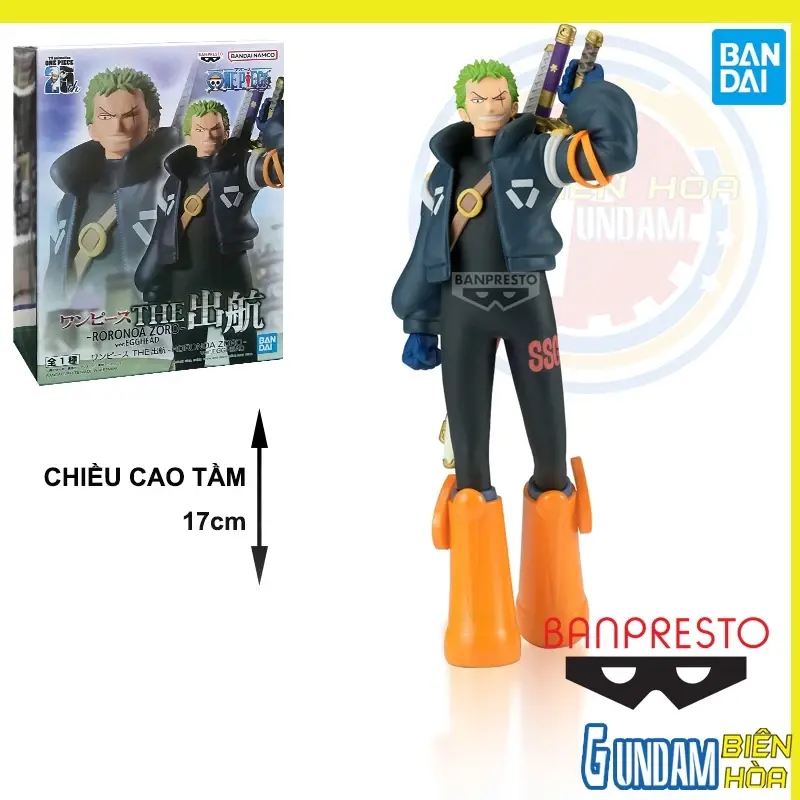 Mô hình Figure Banpresto ONE PIECE THE SHUKKO RORONOA ZORO VER.EGGHEAD