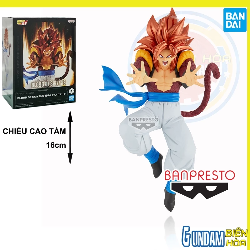 Mô hình Figure Banpresto DRAGON BALL GT BLOOD OF SAIYANS-SUPER SAIYAN 4 GOGETA-