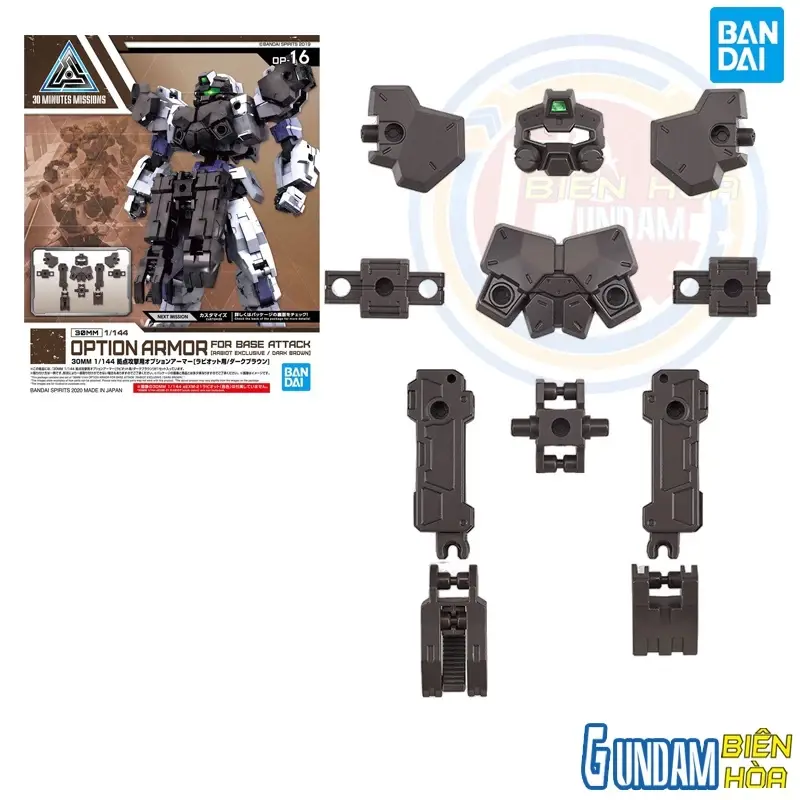 Bộ lắp ráp phụ kiện 30MM 1/144 OPTION ARMOR FOR BASE ATTACK [RABIOT EXCLUSIVE / DARK BROWN]