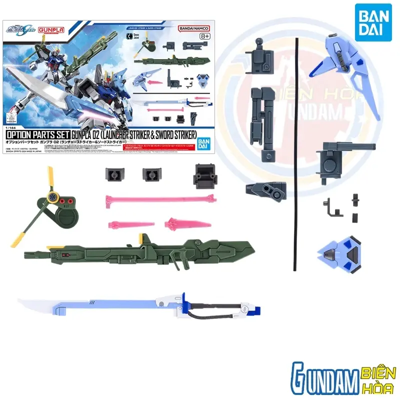 Bộ phụ kiện lắp ráp OPTION PARTS SET GUNPLA 02 (LAUNCHER STRIKER & SWORD STRIKER)