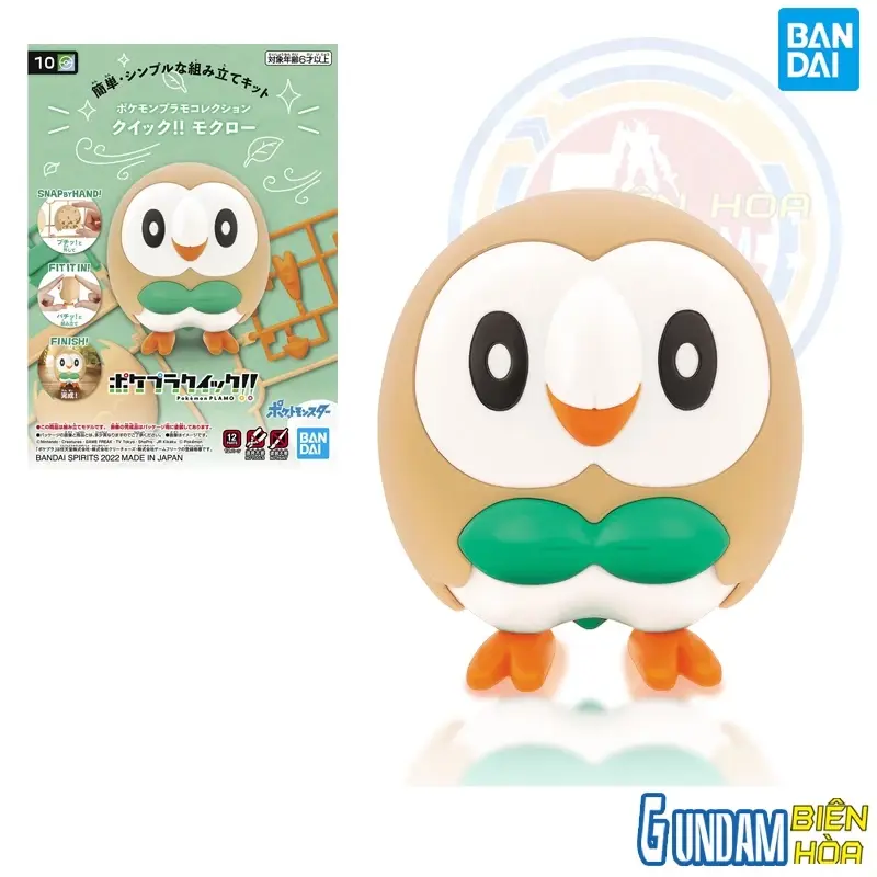 Mô hình lắp ráp PokePla Quick!! 10 Rowlet
