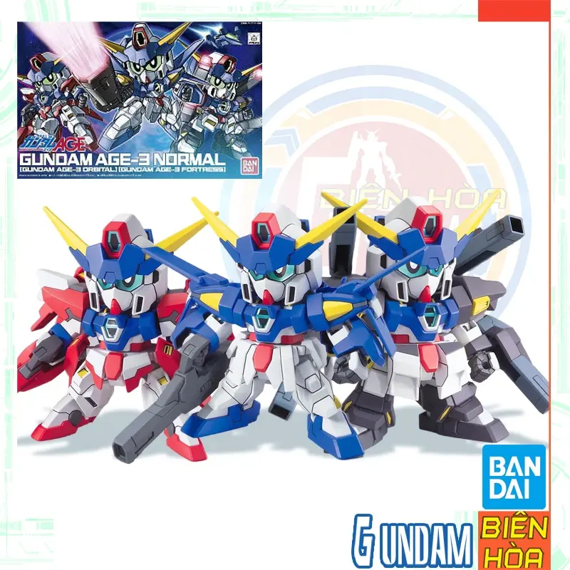Mô hình lắp ráp SD BB372 GUNDAM AGE-3 (NORMAL/FORTRESS/ORBITAL)