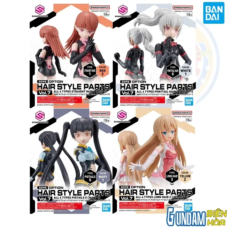 Bộ lắp ráp phụ kiện 30MS OPTION HAIR STYLE PARTS Vol.7 ALL 4 TYPES