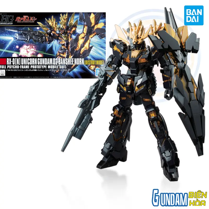 Mô hình lắp ráp 1/144 HGUC UNICORN GUNDAM 02 BANSHEE NORN (DESTROY MODE)