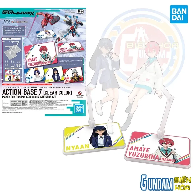 ACTION BASE 7 [CLEAR COLOR] Mobile Suit Gundam GQuuuuuuX STICKERS SET