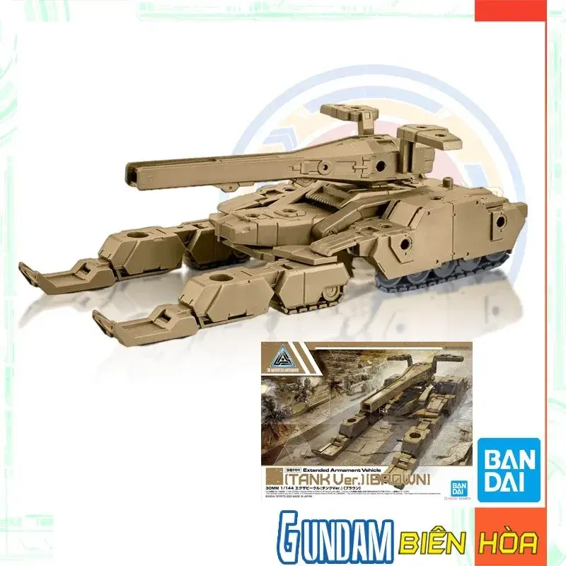Mô hình lắp ráp 30MM 1/144 Extended Armament Vehicle (TANK Ver.)[BROWN]