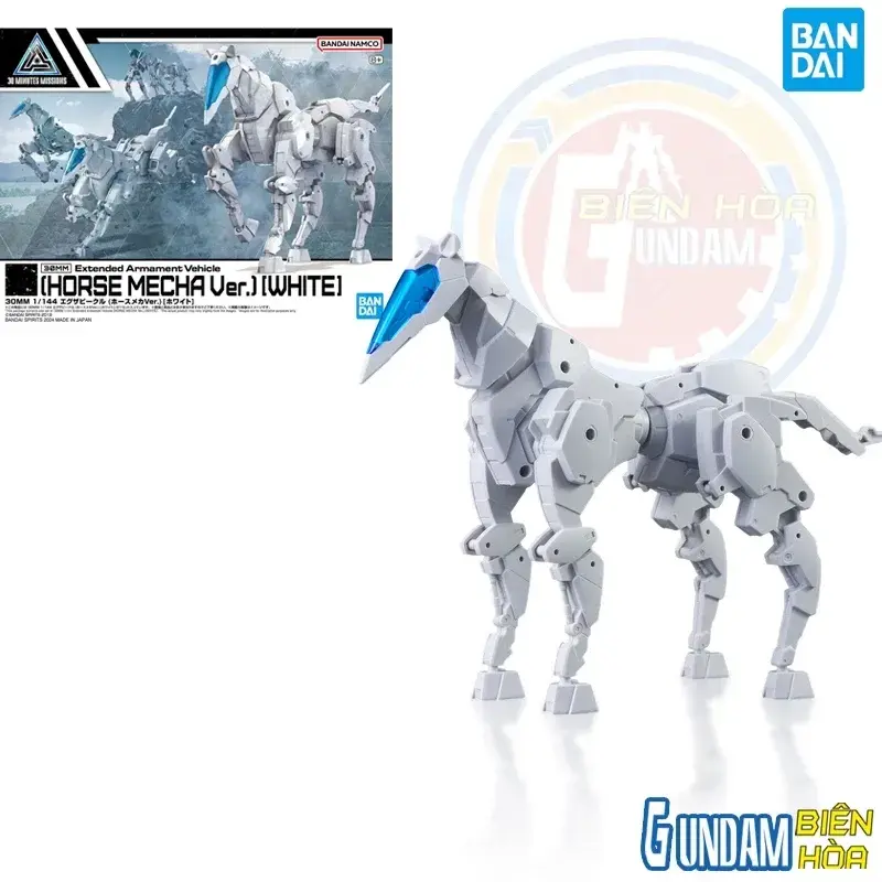 Mô hình lắp ráp 30MM 1/144 Extended Armament Vehicle (HORSE MECHA Ver.) [WHITE]