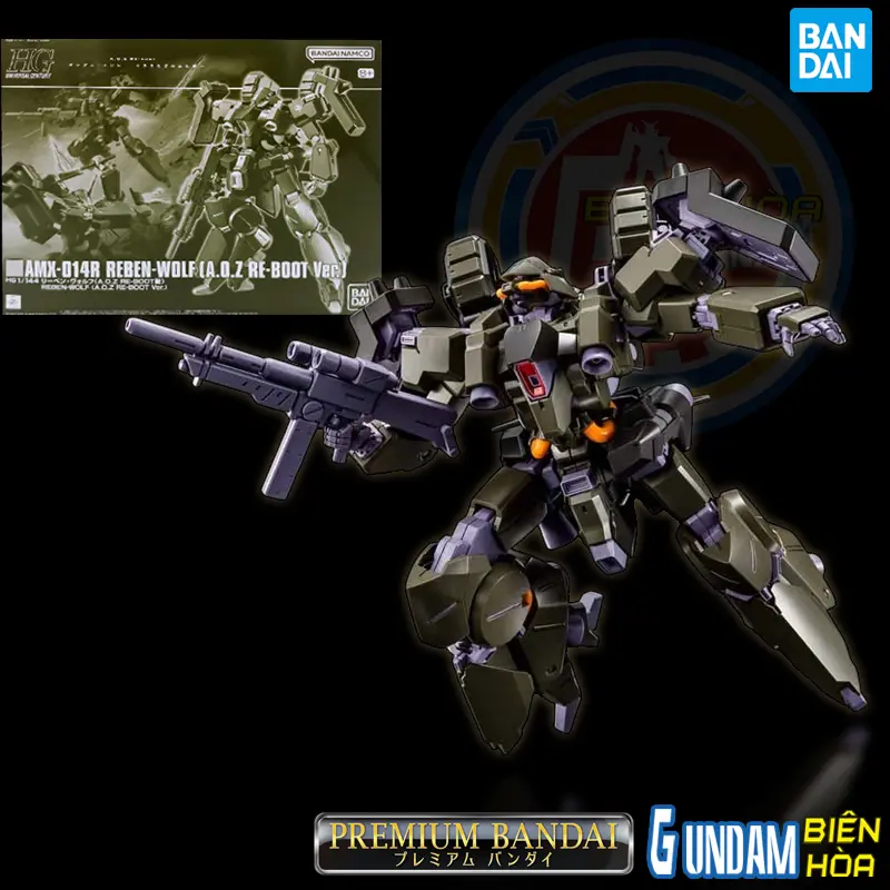 Mô hình lắp ráp Bộ lắp ráp p-bandai HG 1/144 REBEN-WOLF (A.O.Z RE-BOOT Ver.)