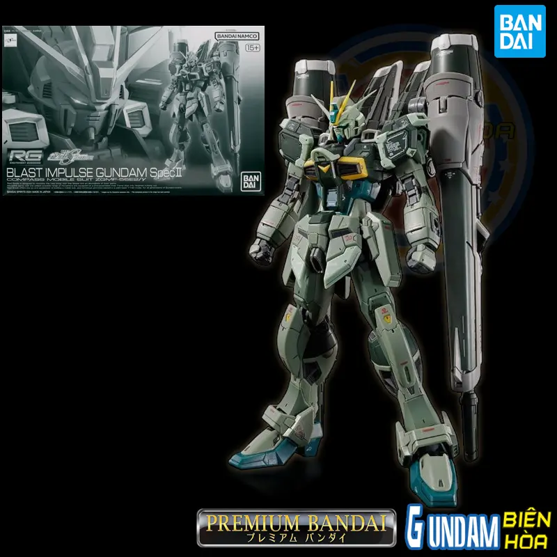 Mô hình lắp ráp P-BANDAI RG 1/144 BLAST IMPULSE GUNDAM SpecⅡ