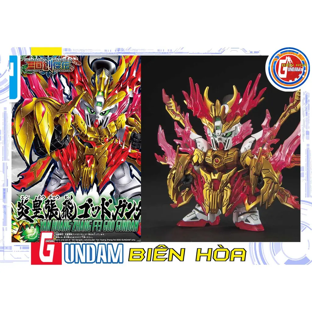 Mô hình lắp ráp SD SS Yan Huan Zhang Fei God gundam