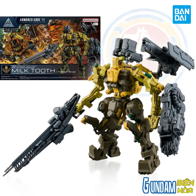 Mô hình lắp ráp 30MM ARMORED CORE Ⅵ FIRES OF RUBICON RaD CC-3000 WRECKER MILK TOOTH