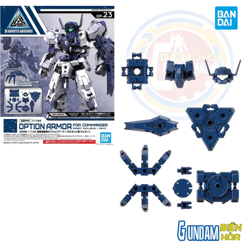 Bộ phụ kiện lắp ráp 30MM 1/144 OPTION ARMOR FOR COMMANDER [RABIOT EXCLUSIVE / NAVY]