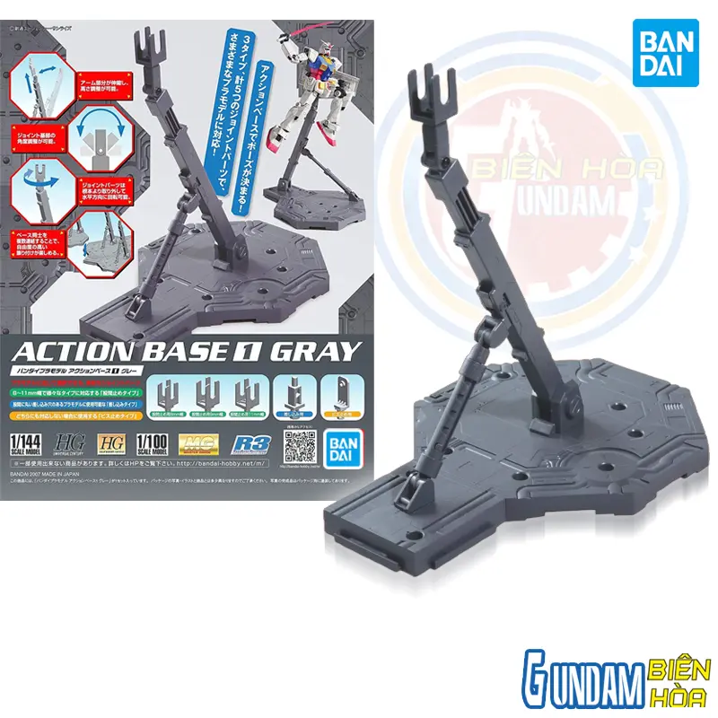 Mô hình lắp ráp đế dựng mô hình ACTION BASE 1 [ GRAY] [XÁM]