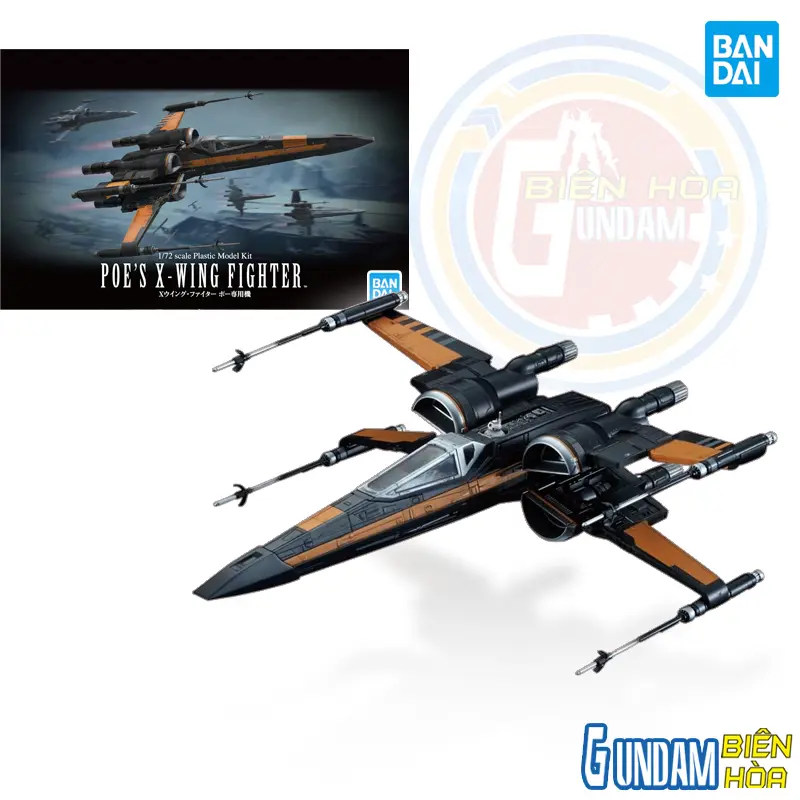 Mô hình lắp ráp STARWARS 1/72 POE'S X-WING FIGHTER