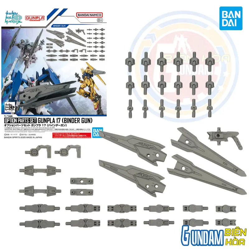 Bộ phụ kiện lắp ráp OPTION PARTS SET GUNPLA 17 (BINDER GUN)