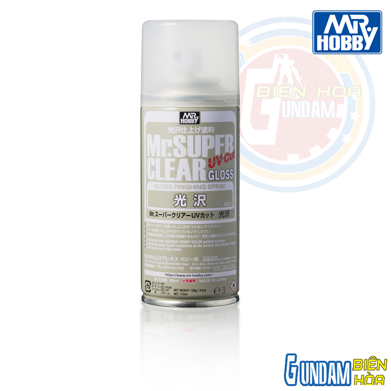 BÌNH XỊT SƠN PHỦ MR.SUPER CLEAR UV CUT GLOSS ( BÓNG)