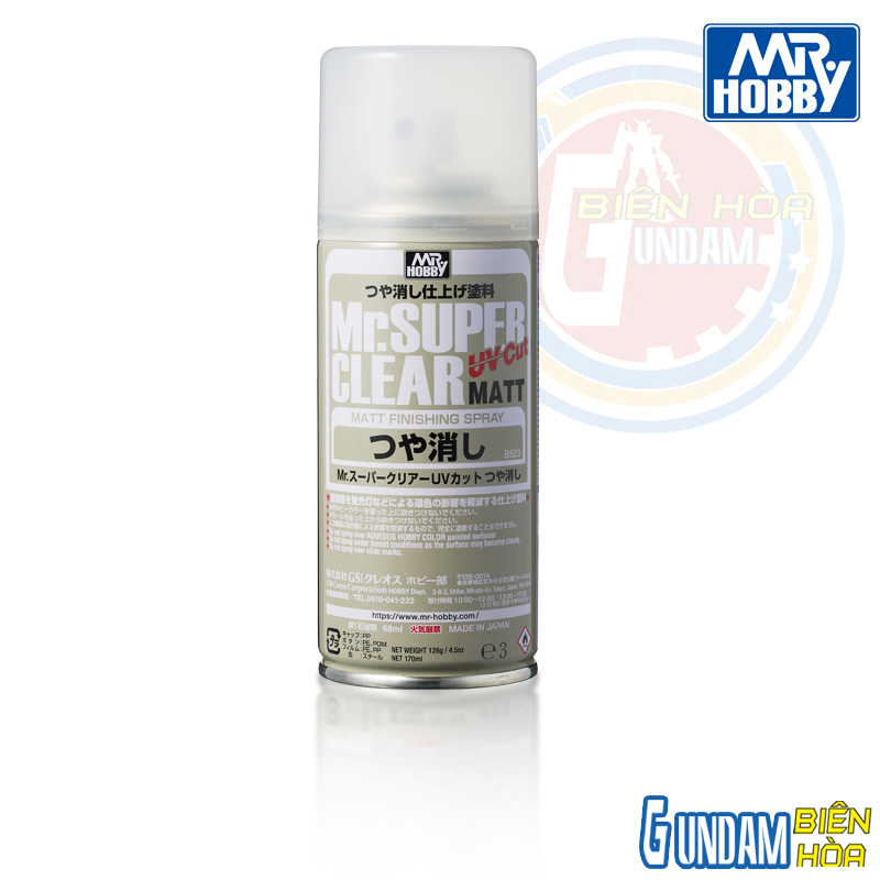 BÌNH XỊT SƠN PHỦ MR.SUPER CLEAR UV CUT MATT ( MỜ)