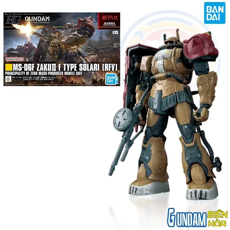 Mô hình lắp ráp HG 1/144 ZAKUⅡ F TYPE SOLARI (RFV)