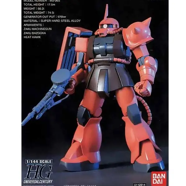 Mô hình lắp ráp 1/144 HGUC MS-06S ZAKUⅡ