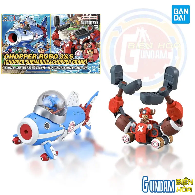Mô hình lắp ráp CHOPPER ROBO 3&5(CHOPPER SUBMARINE&CHOPPER CRANE)