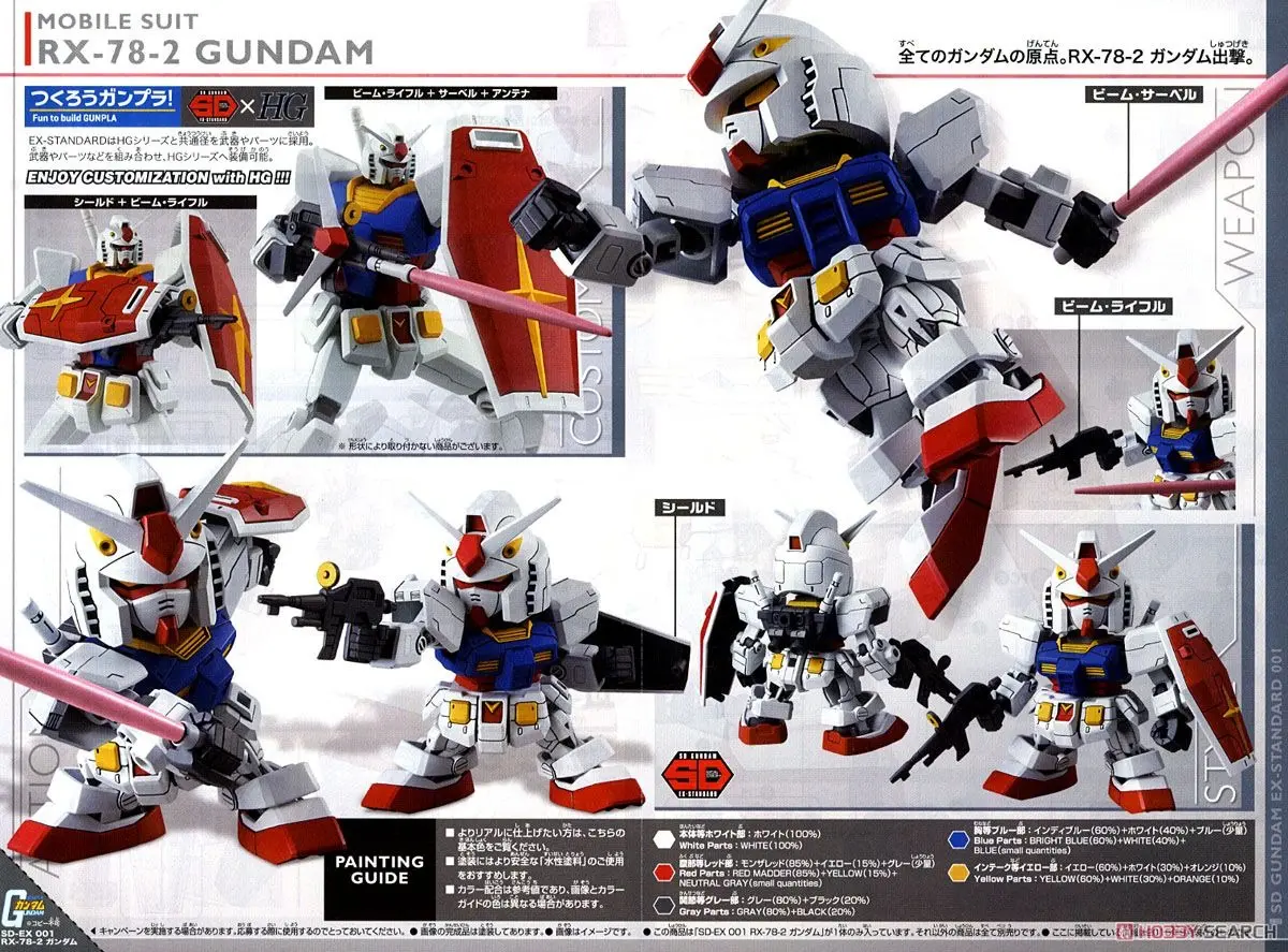 Mô hình lắp ráp SD GUNDAM EX-STANDARD RX-78-2 GUNDAM