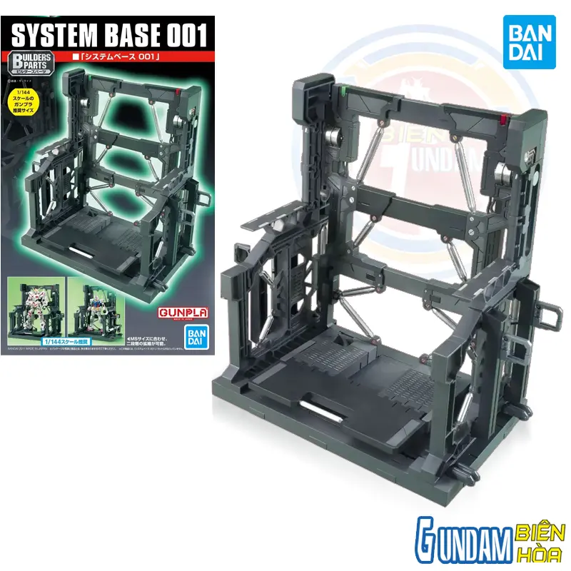 Phụ kiện trưng bày BUILDERS PARTS SYSTEM BASE 001 (BLACK)