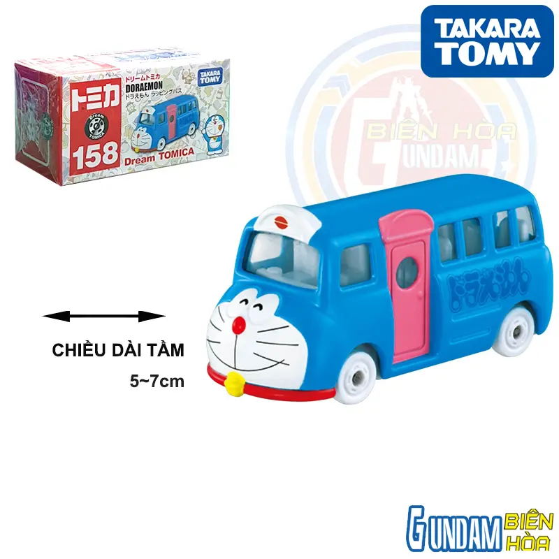 Xe mô hình TOMICA  DT No.158 Doraemon Wrapping Bus