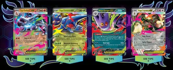 Thẻ bài Pokemon TCG ME02 Phantasmal Flames Booster Pack (tiếng Anh) ( 1gói chứa 10 thẻ)