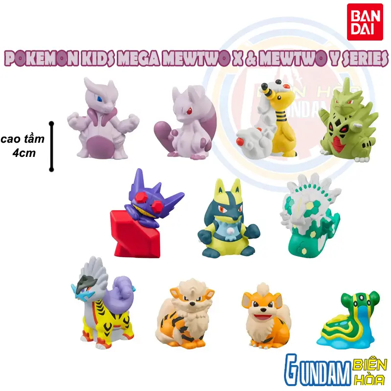 Mô hình POKEMON KIDS MEGA MEWTWO X & MEWTWO Y SERIES