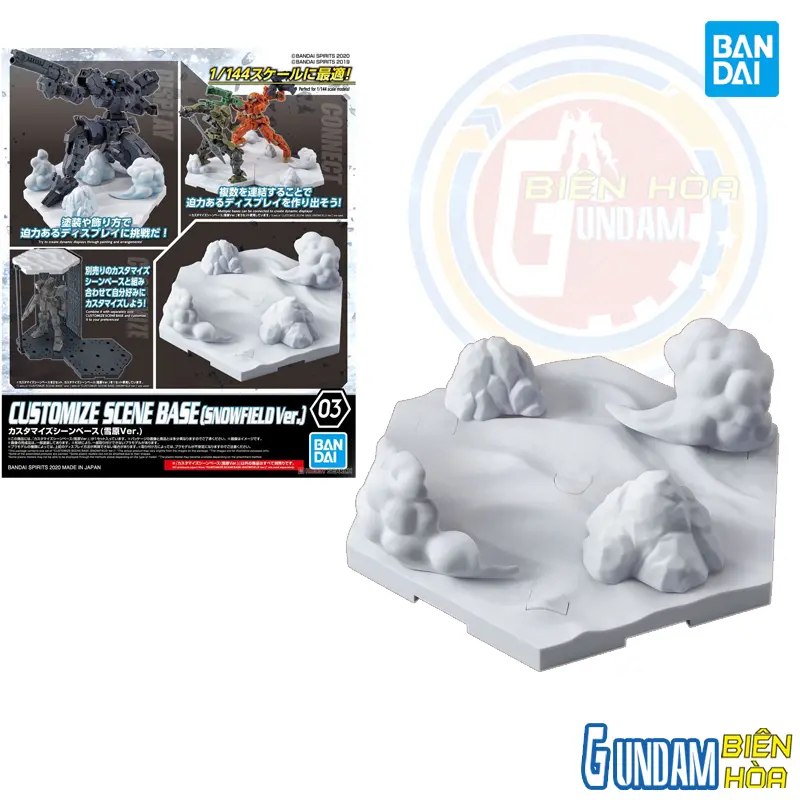 Phụ kiện trưng bày CUSTOMIZE SCENE BASE (SNOWFIELD Ver.)