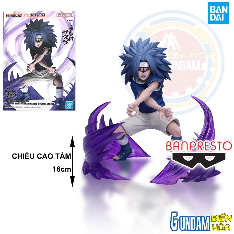 Mô hình Figure Banpresto NARUTO 72 SERIES- 26＆27 VIBRATION STARS - NARUTO UZUMAKI & SASUKE UCHIHA - (B: SASUKE UCHIHA)