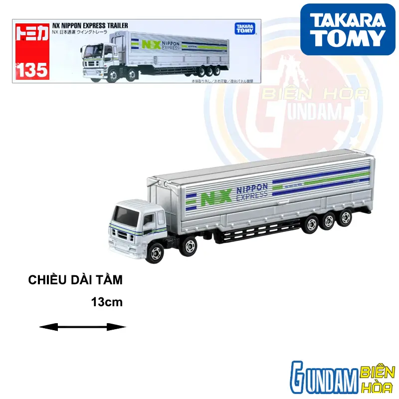 Xe mô hình TOMICA  Long No.135-4 Nippon Express Wing Trailer